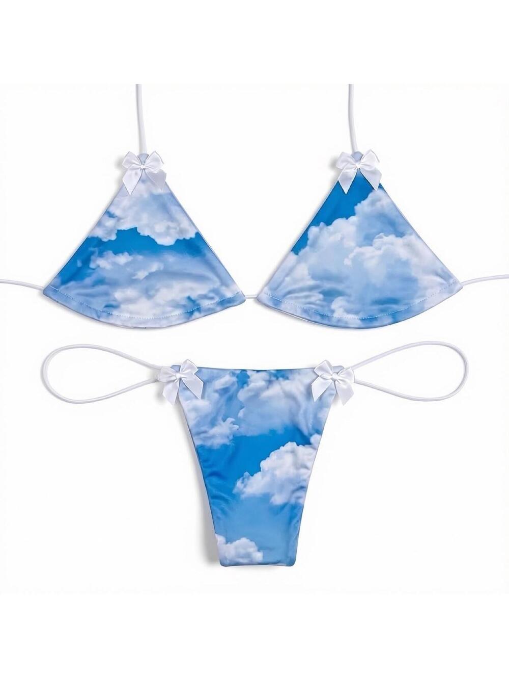 Cloudbusting Microkini Set | Stripper Bikini